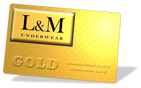 L&M UNDERWEAR - gold customer card