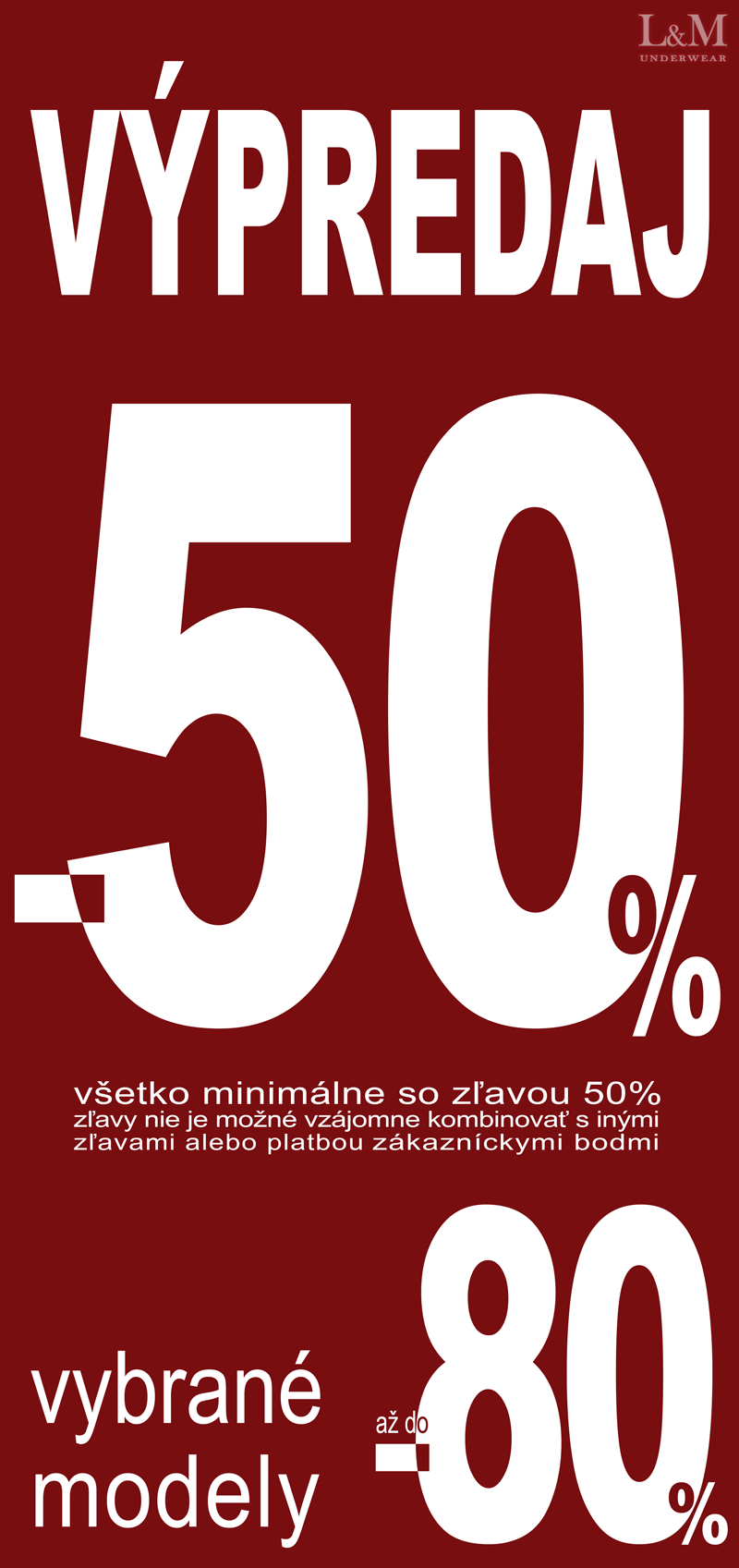 Výpredaj -50%